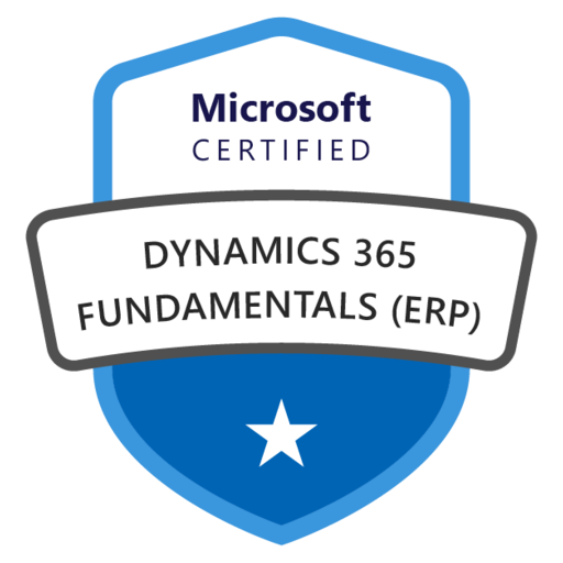 Microsoft Certified: Dynamics 365 Fundamentals (ERP)